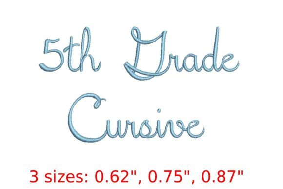 5th Grade Cursive: A Delicate Touch for Meaningful Embroidered Gifts