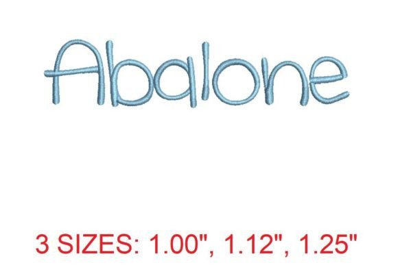 Abalone Font: A Sophisticated Touch for Real Embroidery Projects