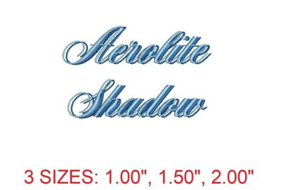 Aerolite Shadow Embroidery Font: A Designer’s Review for Boutique Sweatshirts
