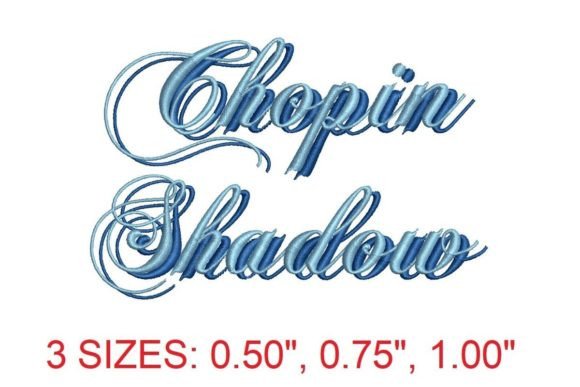 Chopin Shadow Embroidery Font: A Designer’s Review for Boutique Apparel