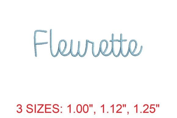 Fleurette Embroidery Font: Elegance Meets Brand Identity for Small Business Merch