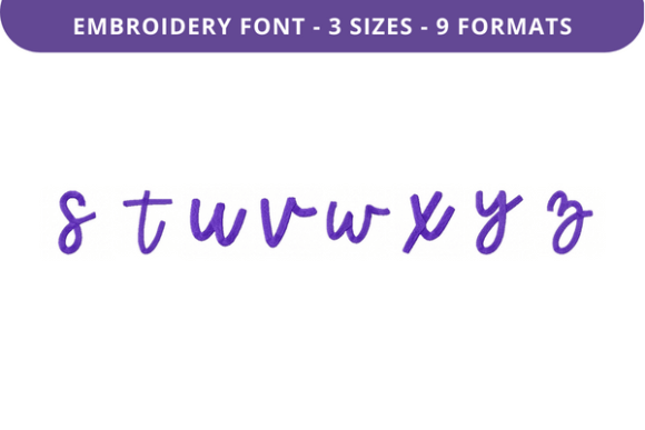 Greatly Beloved Font Lowercase S to Z: A Designer’s Review for Small Business Embroidery