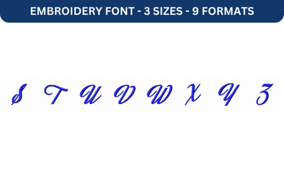 Jasmine and Green Tea Font S to Z Review for Apparel Embroidery