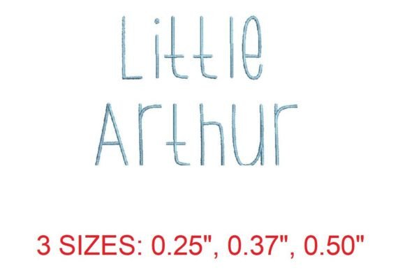 Little Arthur Embroidery Font: A Playful Pick for Cute & Giftable Embroidery Designs