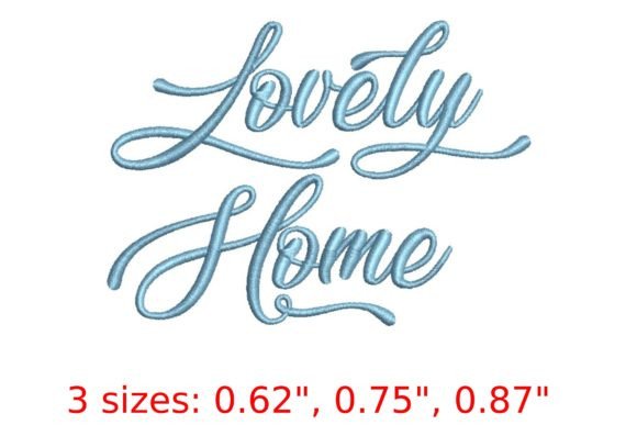 Lovely Home Font: A Cozy, Handwritten Touch for Etsy and Small Shop Embroidery