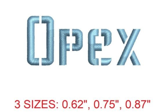 Opex Embroidery Font: A Designer’s Pick for Modern Boutique Apparel