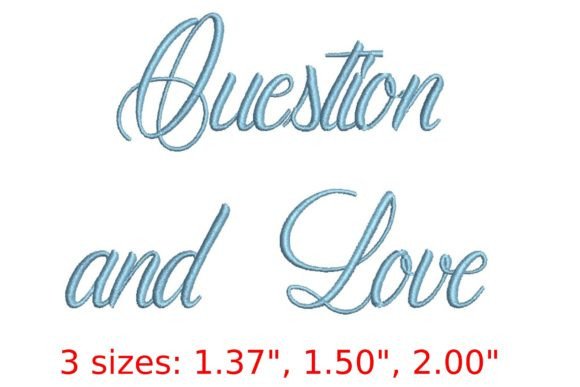 Question and Love Embroidery Font: A Designer’s Review for Personalized Gifts