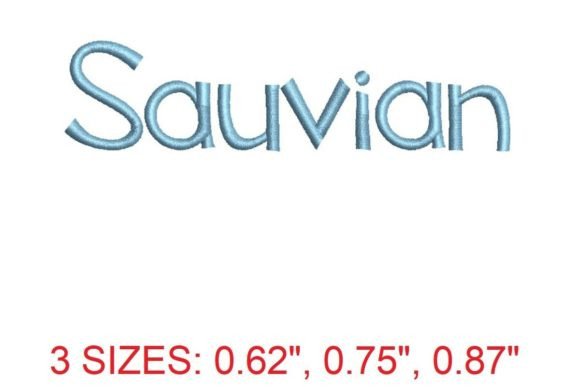 Sauvian Font: Elegance Meets Versatility in Embroidery Design