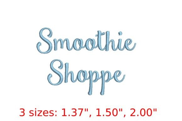 Smoothie Shoppe Embroidery Font: A Designer’s Review for Personalized Gifts
