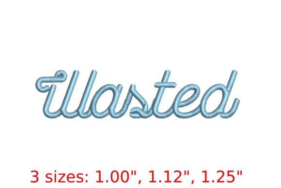 Wasted Font: Boldness Meets Practicality in Embroidery Design