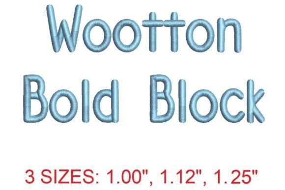 Wootton Block Bold Embroidery Font Review