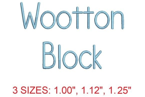 Wootton Block Embroidery Font: A Bold Choice for Personalized Gifts